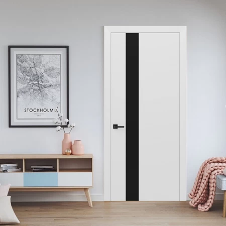 Купить межкомнатные двери Ultra-Glass Black Status doors