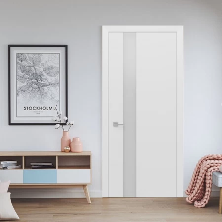 Купить межкомнатные двери Ultra-Glass White Status doors